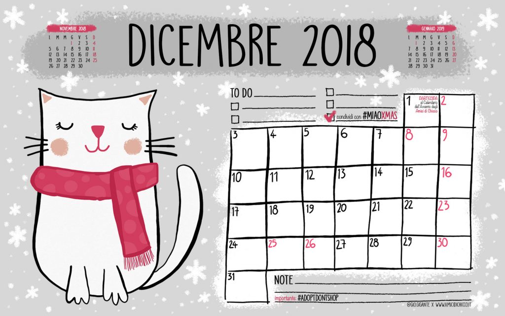 calendario giò gigante