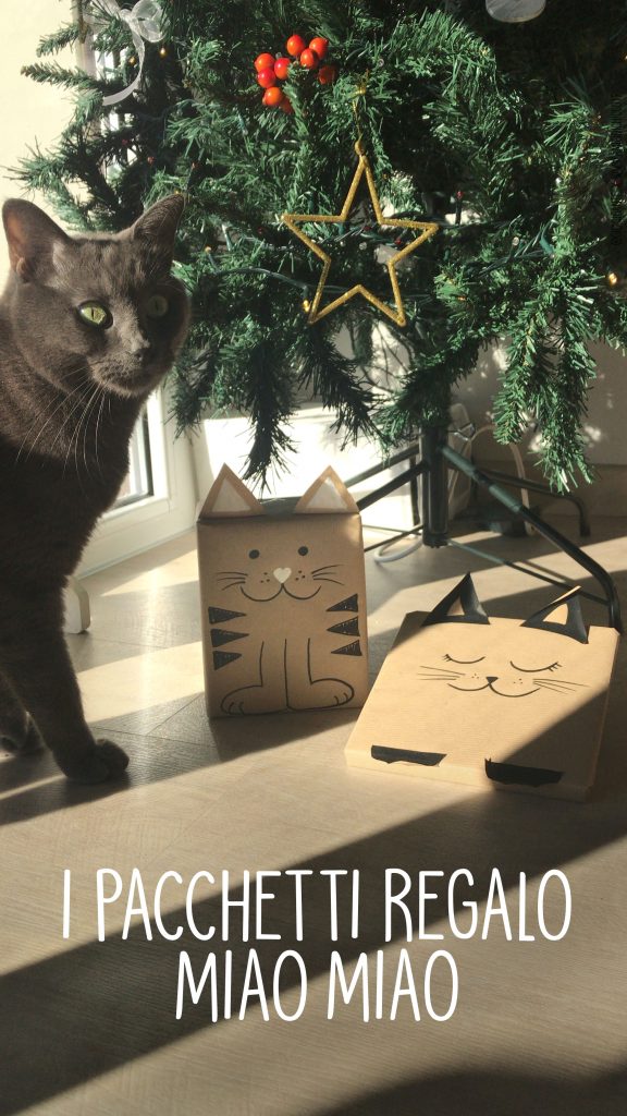 pacchetti regalo gatto natale